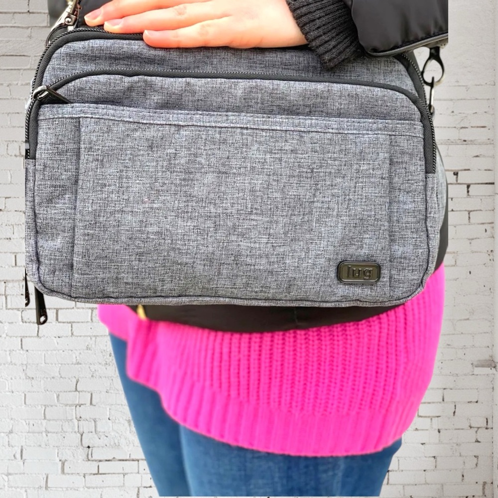 Lug Women's Scoop Crossbody Bag, Heather Grey Cross Body, One Size